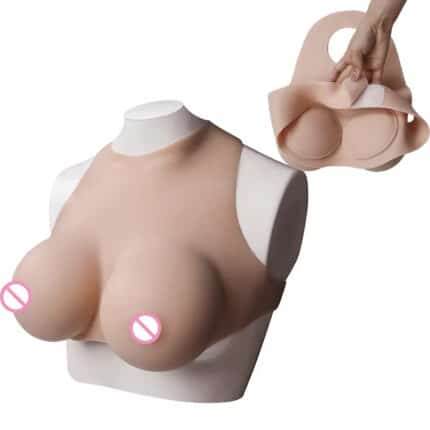 Factory Price Cosplay Fake Breasts Large Adjustable Silicone Boobs Breastplate Drag Queen Crossdresser