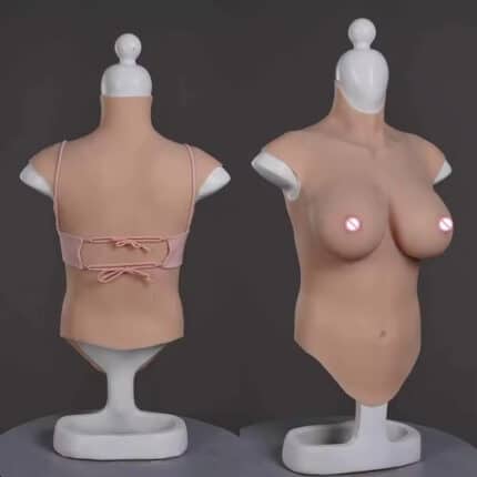 Personalized Half-Body Silicone Bra Artificial Realistic Breast for Cosplay Crossdresser & Shemale