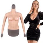 High Quality Artificial Silicone Breast Forms Fake Boobs for Drag Queen and Crossdresser D Cup Silicone Cotton Filler Chest for Transgender