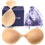 New Arrival Waterproof Reusable Strapless Backless Bra Push-Up Ultra-Thin Matte Silicone for Wedding Dress