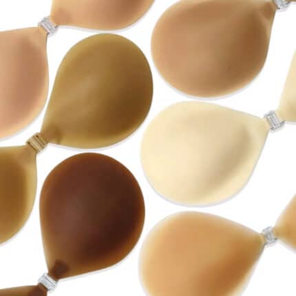 High Quality Invisible Sticky Strapless Backless Silicone Bra with Front Clasp Push-Up Reusable