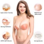 High Quality High Quality Reusable Comfortable Invisible Bra Sticky Push-Up Adhesive Padded Strapless Backless Silicone Sticky Push-Up Adhesive Padded Strapless Backless Silicone