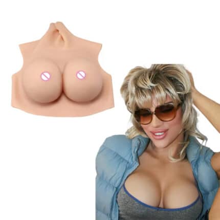 Wholesale Cosplay Silicone Breast Fake Boobs Artificial Chest Enhancer for Drag Queen, Shemale, Transgender