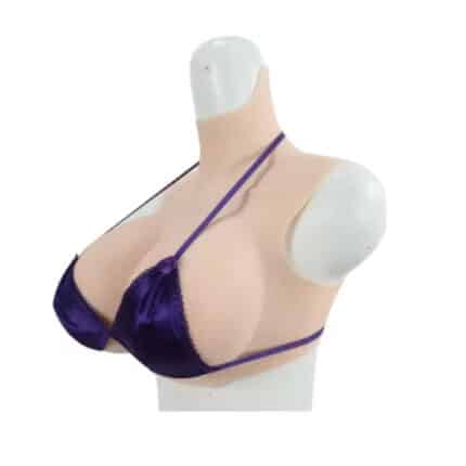 High Quality G Cup Silicone Breastform Bodysuit Gel-Filled False Boobs for Crossdresser Transgender Male Female