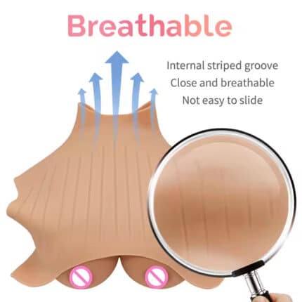 Wholesale Fake Silicone Boobs Plump Breast Forms Artificial Chest for Cosplayer Male-to-Female Transvestite