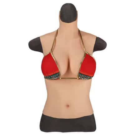 Custom Artificial Silicone Breast Forms Fake Boobs Plump Chest for Cosplayer Male-to-Female Transvestite