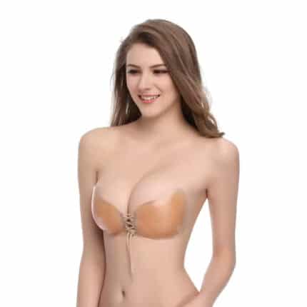 High Quality Waterproof Seamless Sticky Cup Invisible Silicone Bra Strapless Backless Butterfly Wings Lift Bra