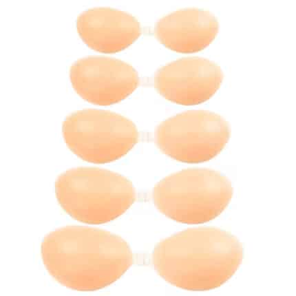 New Arrival Waterproof Sticky Adhesive Push-Up Silicone Bra Invisible Strapless Backless Reusable Bra