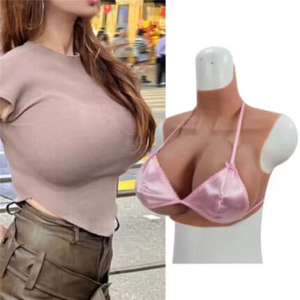 Realistic G Cup Silicone Breast Form Big Boobs Artificial Chest for Crossdresser Transgender Drag Queen