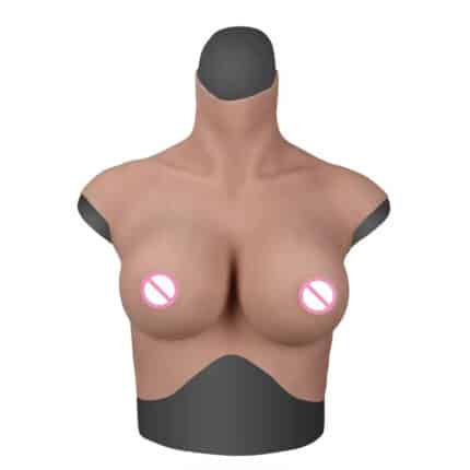 High Quality Artificial Realistic Silicone Boobs Fake Breast Reusable Chest for Crossdresser & Ladyboy Halloween