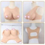 Quality Certification Cup Realistic Silicone Breast Forms Big Tits Artificial Boobs Chest Enhancer for Ladyboy Cosplayer