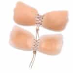 High Quality Push-Up Sticky Bra Self-Adhesive Strapless Backless Bra with Drawstring Silicone Bra for Women