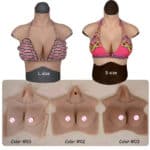 Quality Certification Sexy Figure Woman False Tits Silicone Breast Forms Big Boobs Shaper for Male to Female