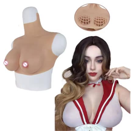 New Woman Artificial Sexy Dolls Silicone Boobs Enhancer Chest False Breast Forms Big Tits Cosplayer