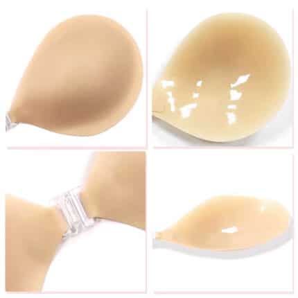 Quality Certification Ultra Thin Invisible Edge Silicone Bra Reusable Adhesive Push-Up Strapless Backless Bra