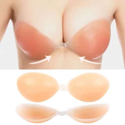 New Arrival Women Silicone Bra Self-Adhesive Sticky Backless Invisible Push-Up Strapless Bra