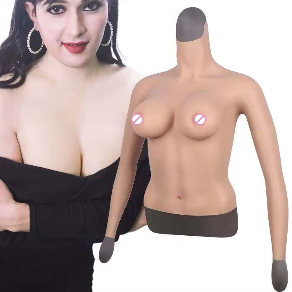 where-to-buy-Silicone Breast-from-china-supplier (1) Hot Selling D Cup Realistic Silicone Breast Forms With Arms Big Tits Artificial Boobs Chest for Ladyboy Cosplayer