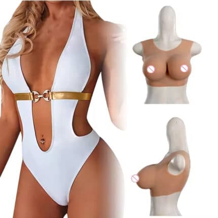 Factory Price Realistic Silicone Fake Boobs Adhesive Breast Forms B-G Cup for Crossdresser & Drag Queen
