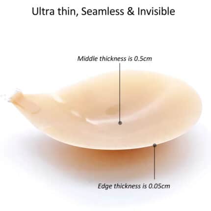 High Quality Skin Color Silicone Bra Sticky Bra Ultra Thin Backless Adhesive Bra with Front Clasp