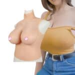 Unisex Crossdresser Transgender Silicone Boobs With Nipples Half-Body Breast Man-to-Woman Forms