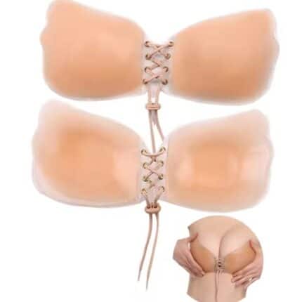 High Quality Waterproof Silicone Bra Strapless Push-Up Silicone Bra Swimming Invisible Reusable Bra