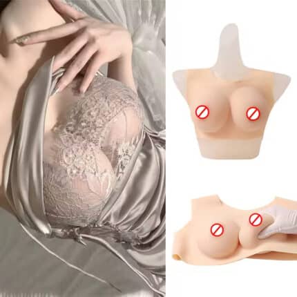 Realistic Silicone Boobs Breastplate