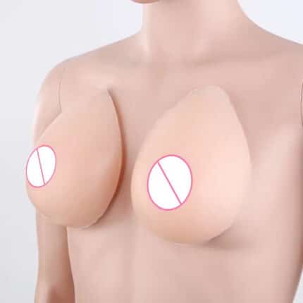 Teardrop Fake Silicone Breasts Pseudo