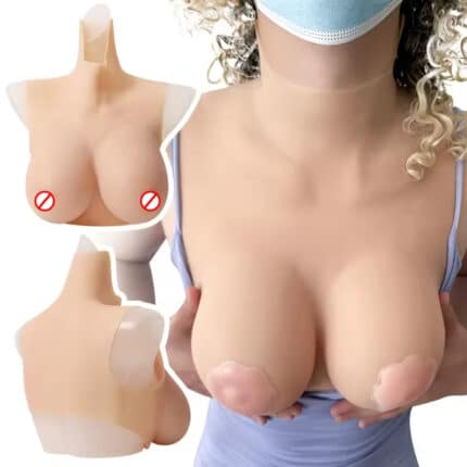 High-Neck Silicone Breastplate